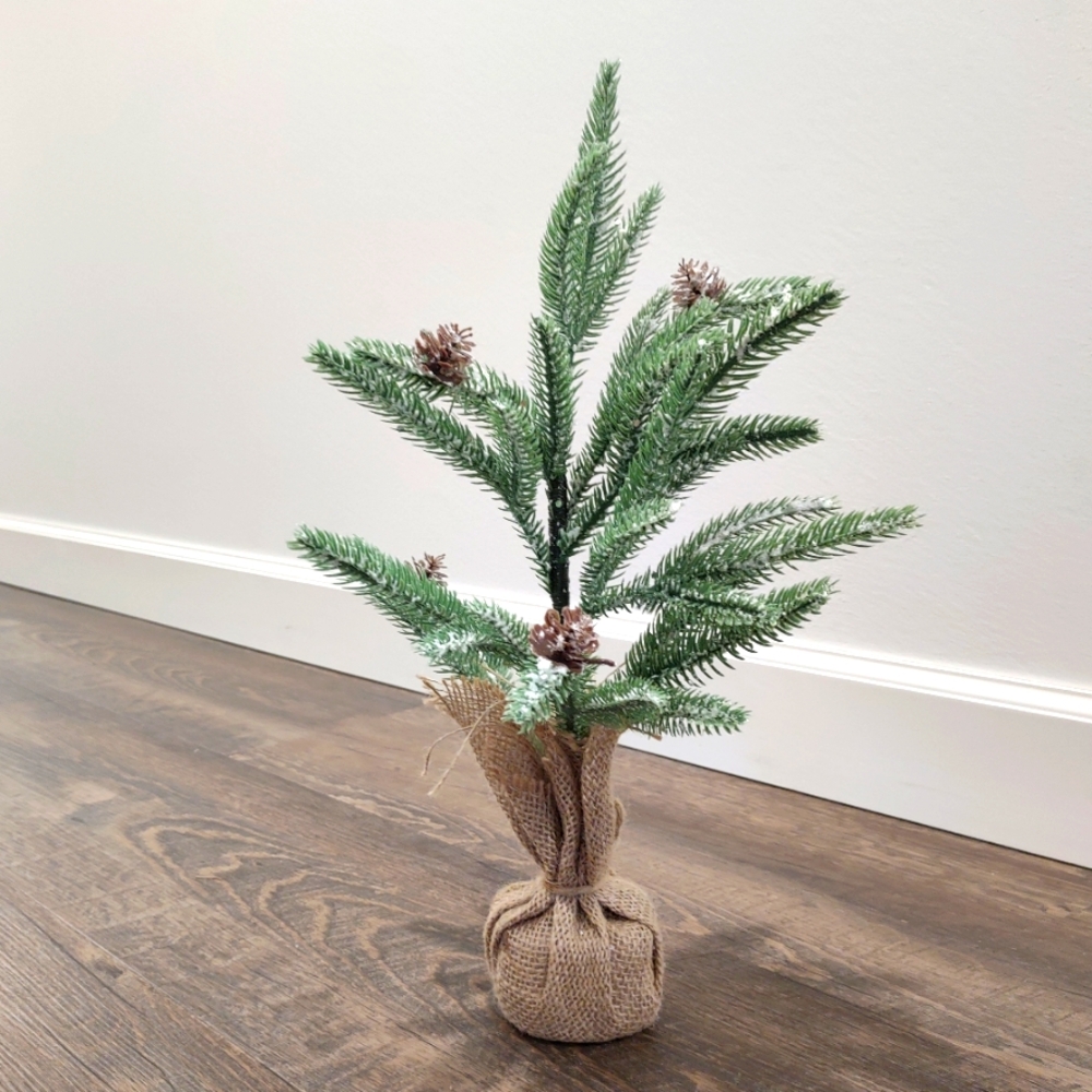 Winter pine tree decoration